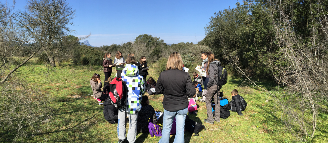 Action de sensibilisation autour de Natura 2000. Photo : CCGPSL